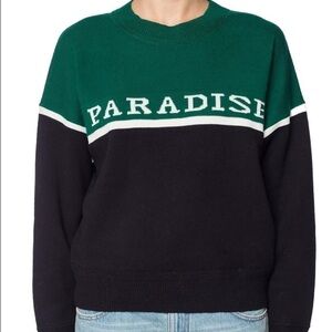 Isabel Marant Paradise Intarsia Crewneck Pullover Sweater, Size X-Small